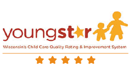 Wisconsin's YoungStar Child Care Quality Rating & Improvement System 5 Star Logo