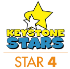 Pennsylvania Keystone STARS Rating - Star 4 Logo
