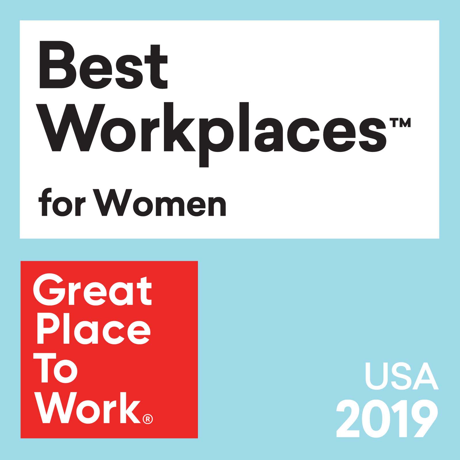 Best workplaces for women 2019 logo