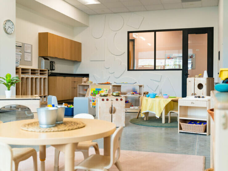 An inside shot of a classroom